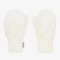 Sätila of Sweden Ivory Twiddle Knitted Baby Mittens Online