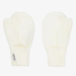Sätila of Sweden Ivory Twiddle Knitted Baby Mittens Online