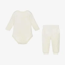 Nike Ivory Velour Baby Trouser Set Online