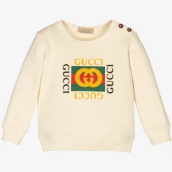 Gucci Ivory Vintage Logo Sweatshirt Discount