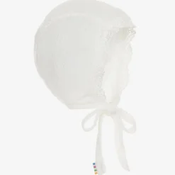 Joha Ivory Wool & Silk Bonnet New