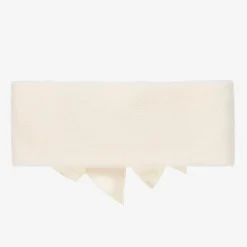 La Perla Ivory Wool Bow Headband New