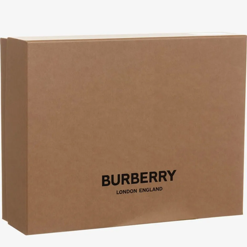 Burberry Ivory Wool Logo Blanket (97cm) New