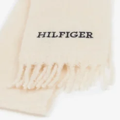 Tommy Hilfiger Ivory Wool Scarf (150cm) Best
