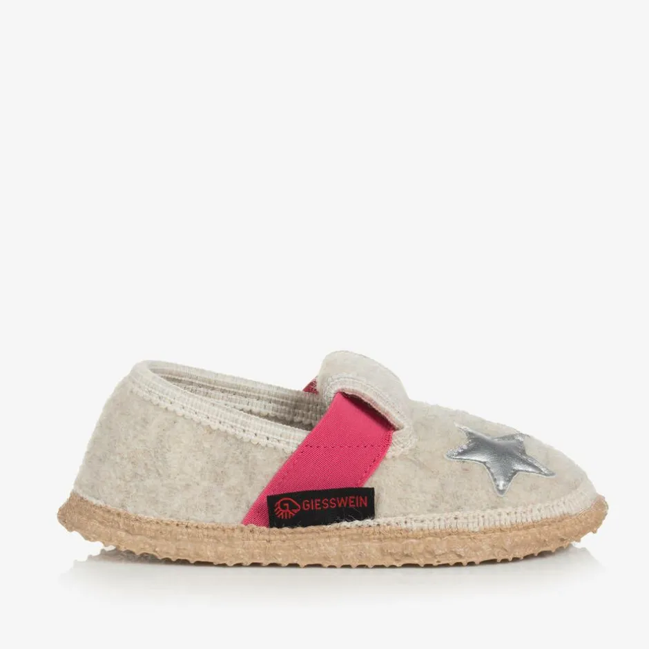 Giesswein Ivory Wool Unicorn Slippers