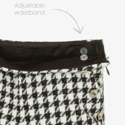Guess Junior Girls Black & White Houndstooth Shorts Online