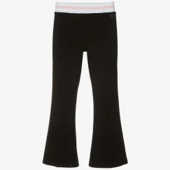 Guess Junior Girls Black Viscose Jersey Trousers Outlet