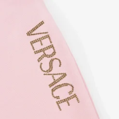 Versace Junior Girls Pink Cotton Flared Joggers Best