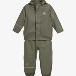 CeLaVi Khaki Green 2 Piece Rainsuit Outlet
