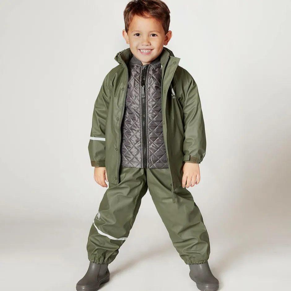 CeLaVi Khaki Green 2 Piece Rainsuit Outlet