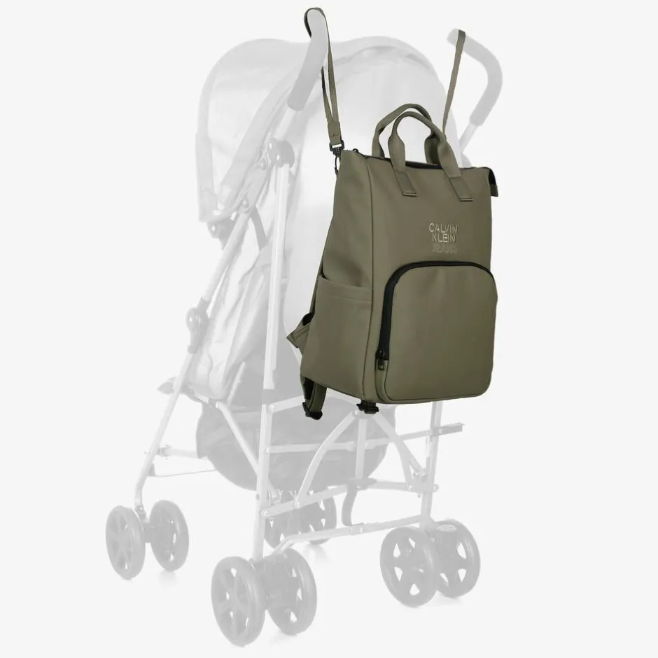 Calvin Klein Khaki Green Changing Backpack (40cm) Outlet
