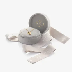 NOA Mini 18kt Yellow Gold Diamond Elephant Necklace (38cm)