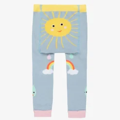 Powell Craft Light Blue Cotton Leggings Sale