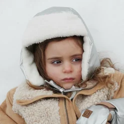 Elodie Metallic Silver Trapper Hat Outlet