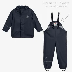 CeLaVi Navy Blue 2 Piece Rainsuit Outlet