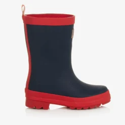 Hatley Navy Blue & Red Rain Boots Discount