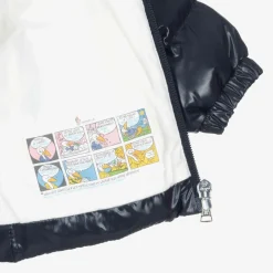 Moncler Enfant Navy Blue Anand Down Padded Puffer Coat Outlet