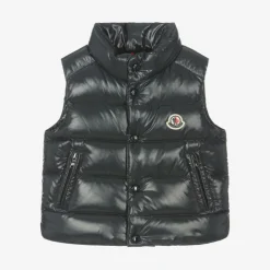 Moncler Enfant Navy Blue Bernard Down Padded Gilet New