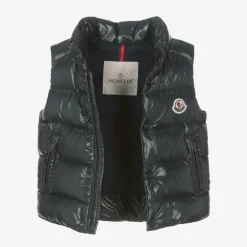 Moncler Enfant Navy Blue Bernard Down Padded Gilet New