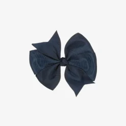 Bowtique London Blue Bow Hair Clip (10cm) Navy Sale