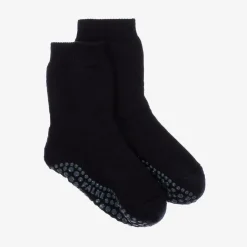 Falke Navy Blue Cotton & Wool Slipper Socks Outlet