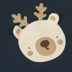 NAME IT Navy Blue Cotton Christmas Baby Top Sale