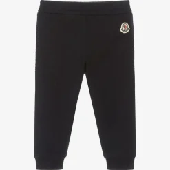 Moncler Enfant Navy Blue Cotton Logo Joggers Clearance