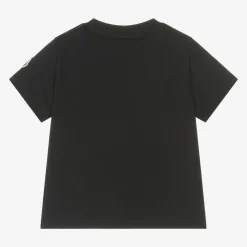 Moncler Enfant Navy Blue Cotton Squirrel Logo T-Shirt Sale