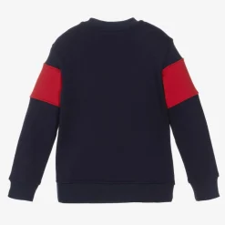Moschino Kid-Teen Navy Blue Cotton Sweatshirt Online