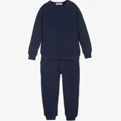 Minymo Navy Blue Cotton Tracksuit Hot