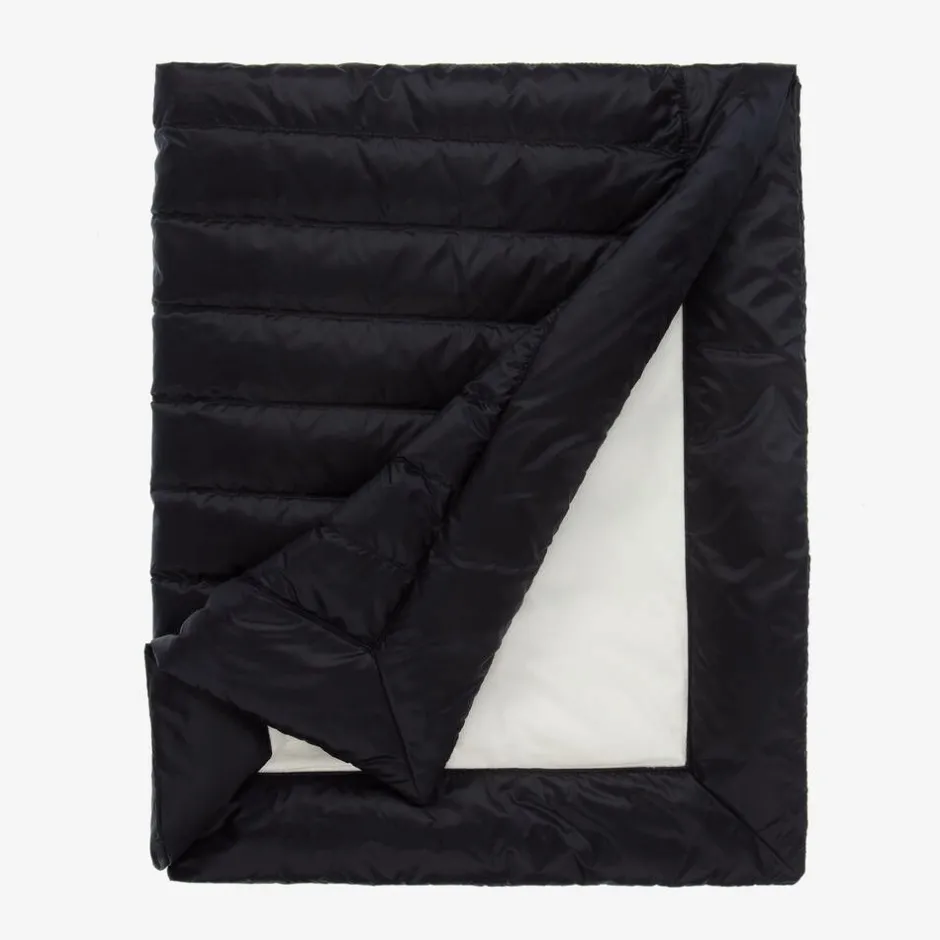 Moncler Enfant Navy Blue Down Padded Blanket (80cm) Sale