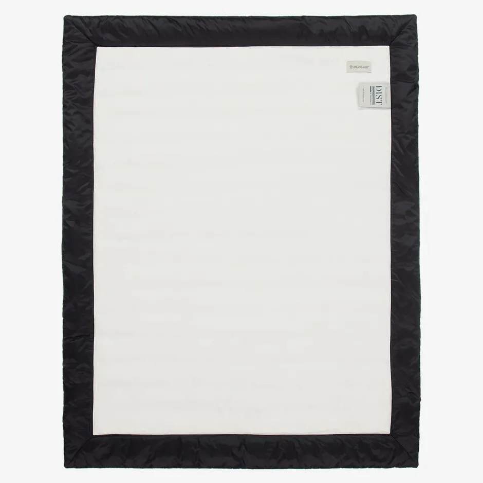 Moncler Enfant Navy Blue Down Padded Blanket (80cm) Sale