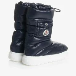 Moncler Enfant Navy Blue Down Pocket Boots Best