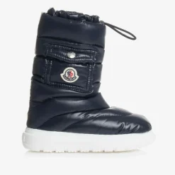 Moncler Enfant Navy Blue Down Pocket Boots Best