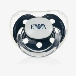 Emporio Armani Navy Blue Dummy & Clip Set Discount