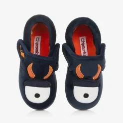 Chipmunks Navy Blue Fleece Monster Slippers Best