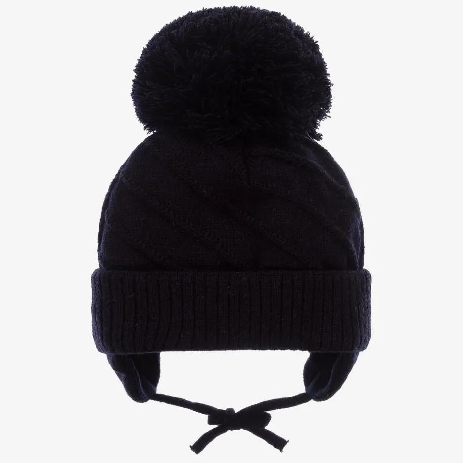 Sätila of Sweden Navy Blue Jim Giant Pom-Pom Hat Hot