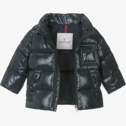 Moncler Enfant Navy Blue K2F Down Padded Jacket Outlet