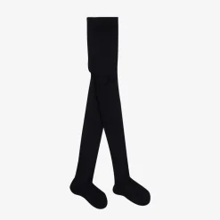 Falke Navy Blue Knitted Wool Tights Hot