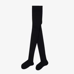 Falke Navy Blue Knitted Wool Tights Hot