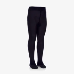 Falke Navy Blue Knitted Wool Tights Hot