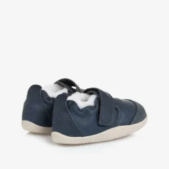 Bobux Step Up Navy Blue Leather First Walker Shoes Hot