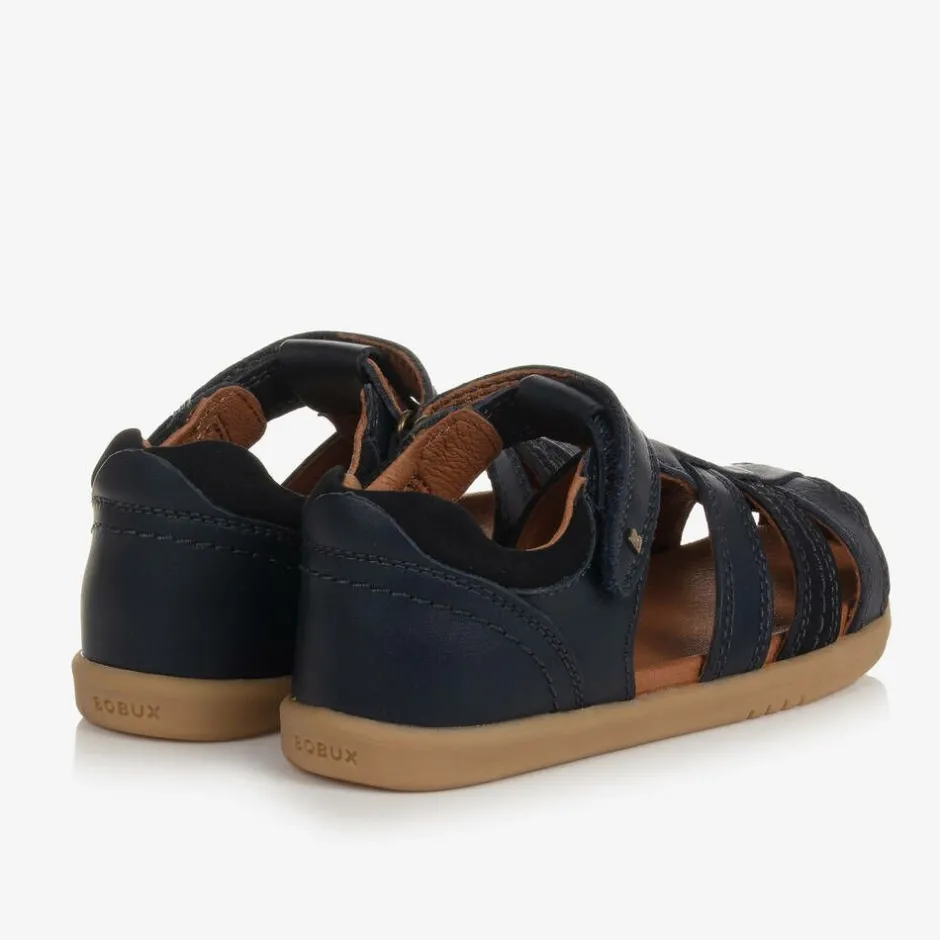 Bobux IWalk Navy Blue Leather Sandals Hot