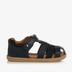 Bobux IWalk Navy Blue Leather Sandals Hot