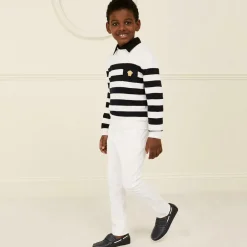 Childrens Classics Navy Blue Leather Shoes Outlet