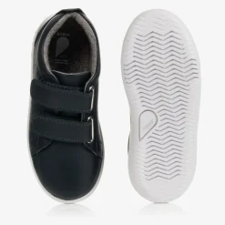 Bobux Kid + Navy Blue Leather Trainers Online