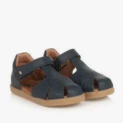 Bobux IWalk Navy Blue Leather Velcro Sandals New