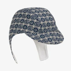 Gucci Navy Blue Logo Baby Hat Hot