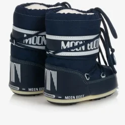 Moon Boot Navy Blue Mini Nylon Snow Boots Online