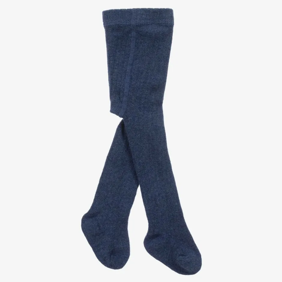Mayoral Navy Blue Organic Cotton Baby Tights Discount